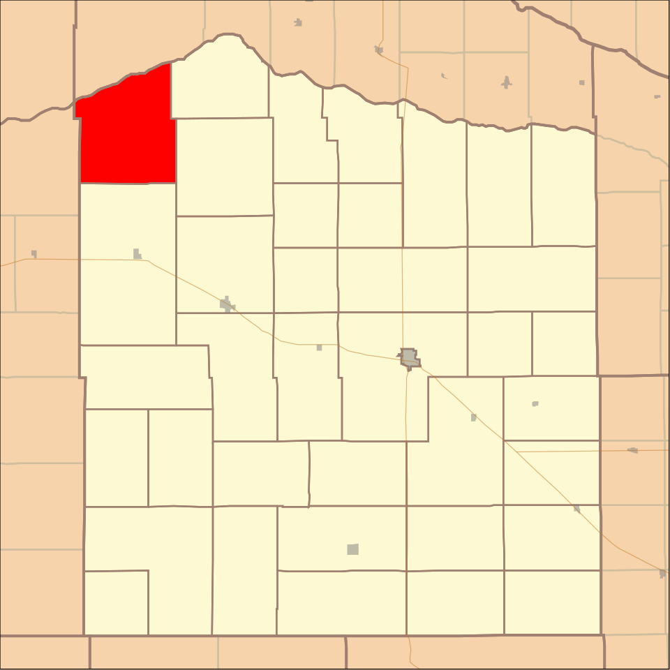 Locator map of Cleveland