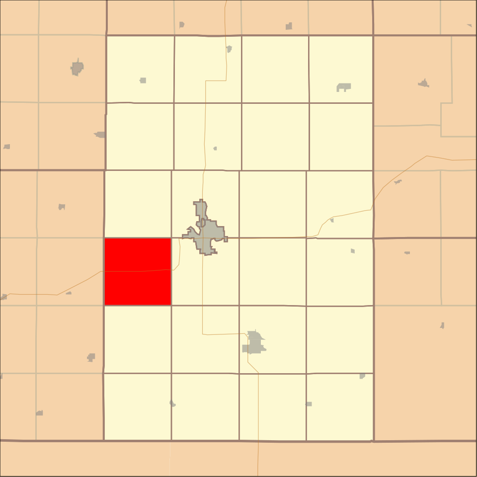 Locator map of Lincoln