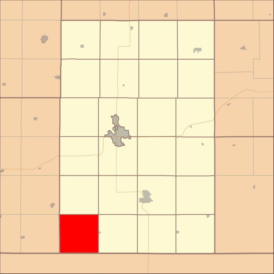 Locator map of Glenwood