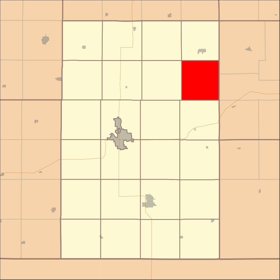 Locator map of Hooker