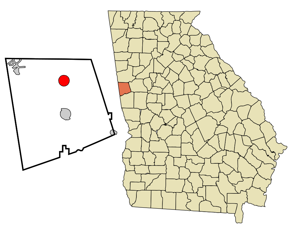Locator map of Centralhatchee