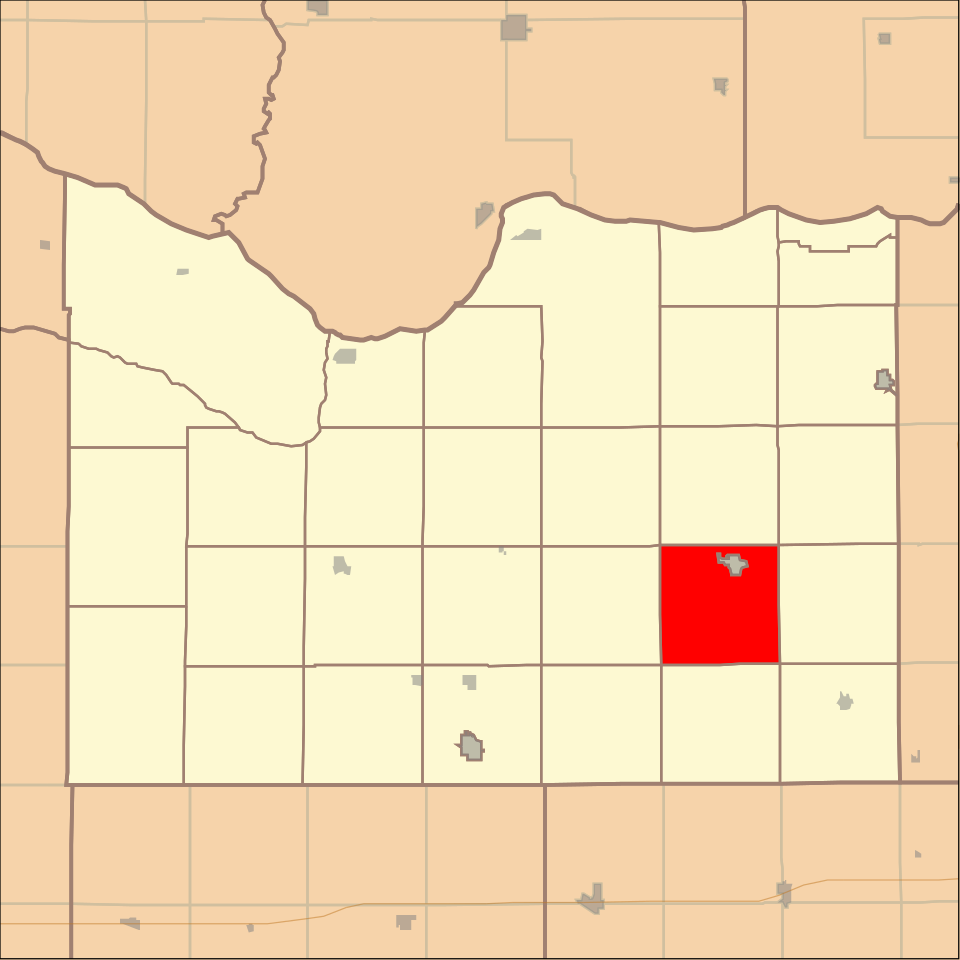 Locator map of Morton
