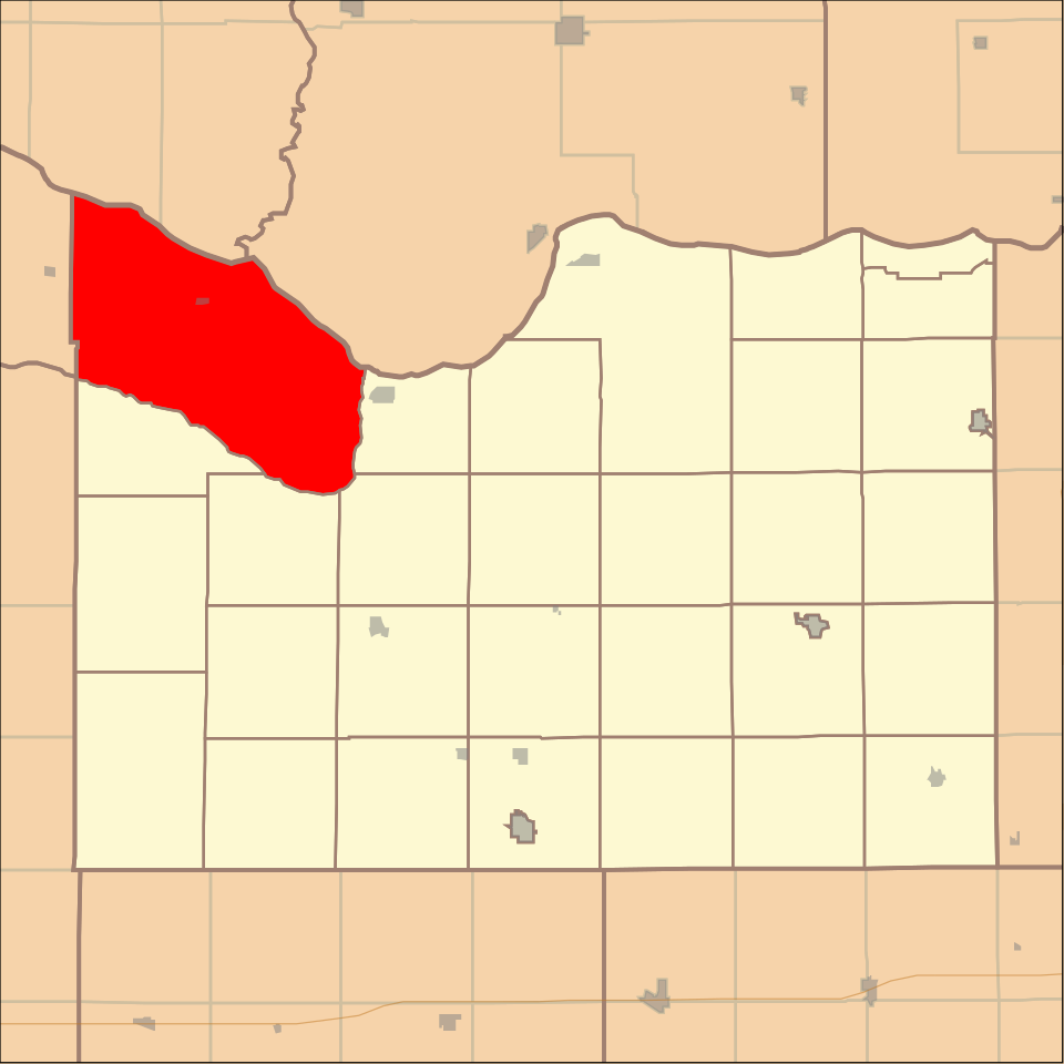 Locator map of Raymond