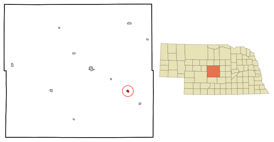 Locator map of Ansley