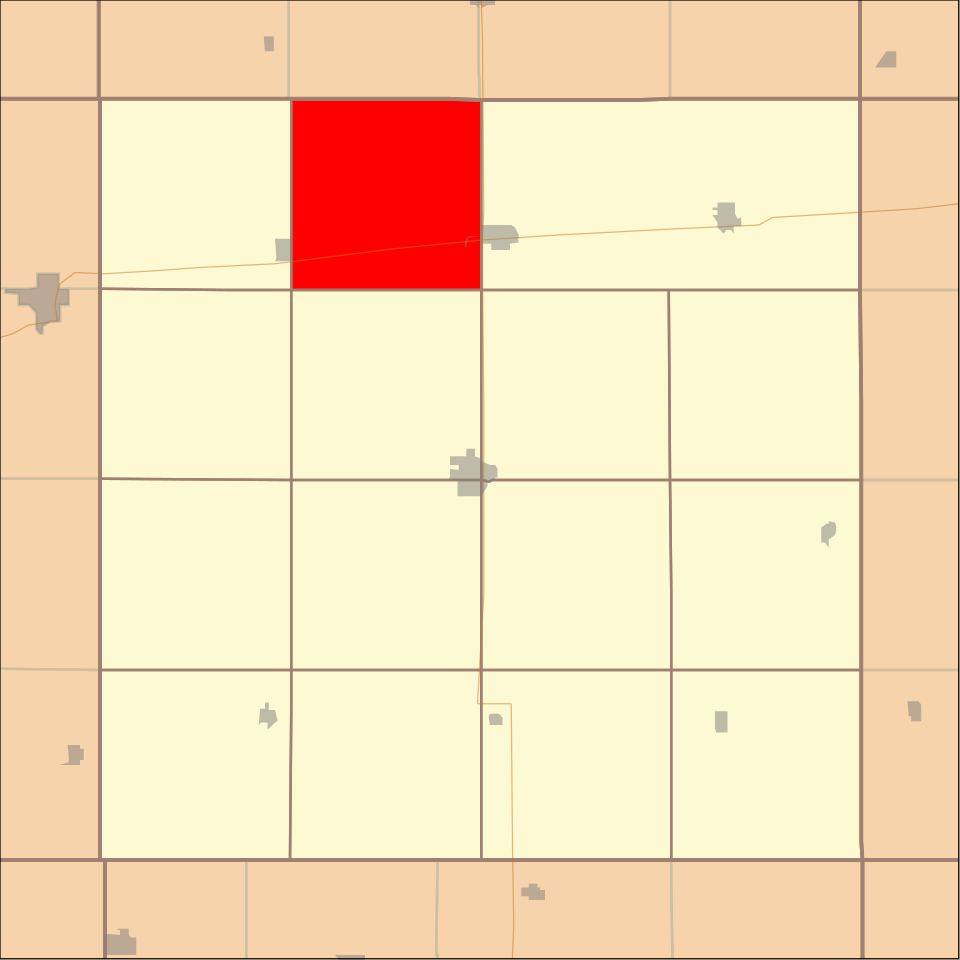 Locator map of West Blue