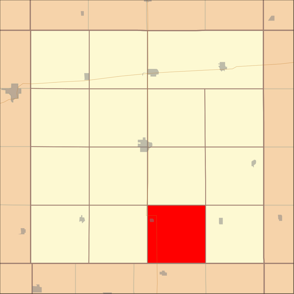 Locator map of Belle Prairie