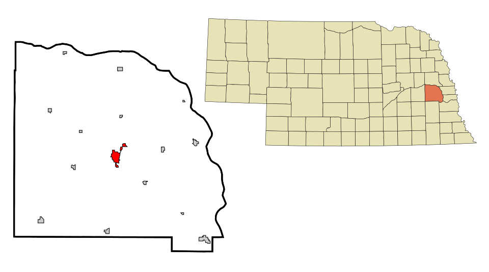 Locator map of Wahoo