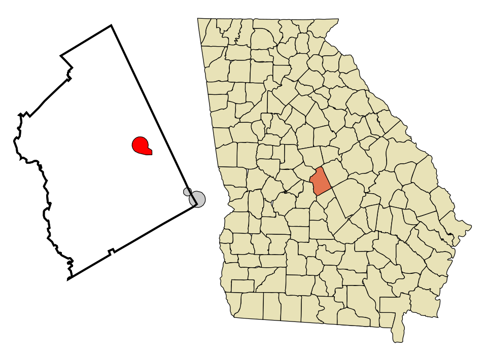 Locator map of Jeffersonville