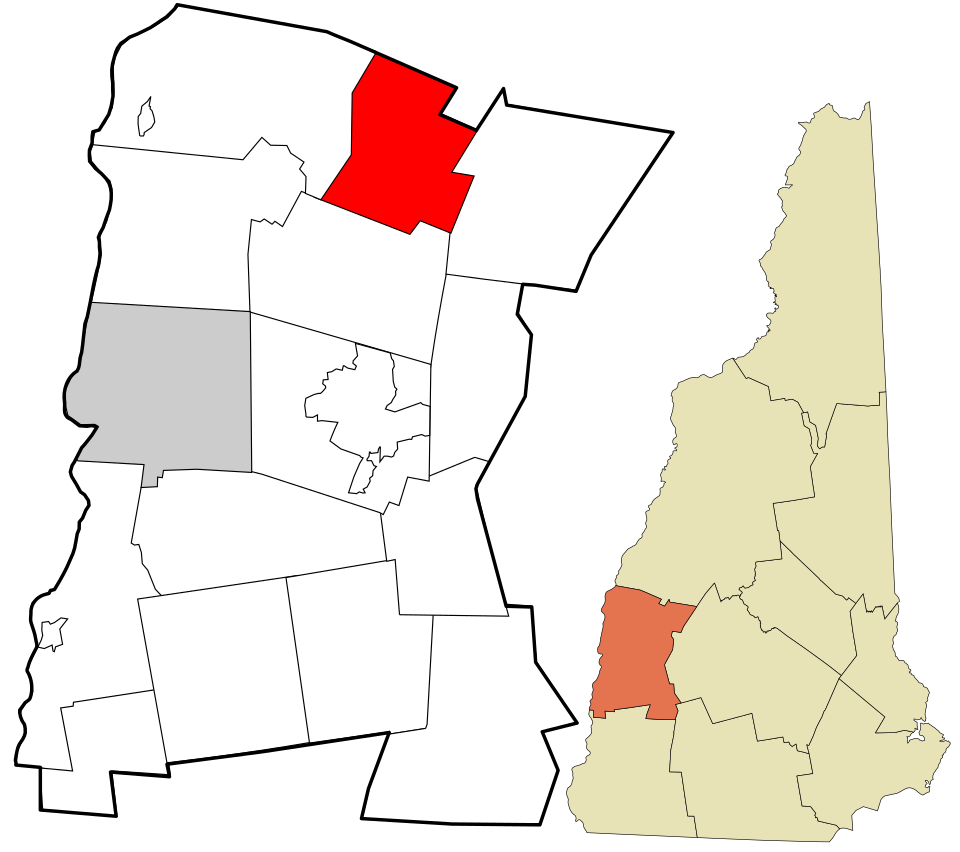 Locator map of Grantham