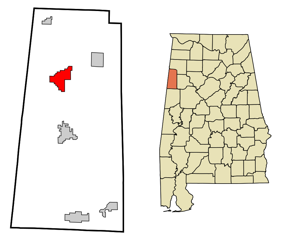 Locator map of Sulligent