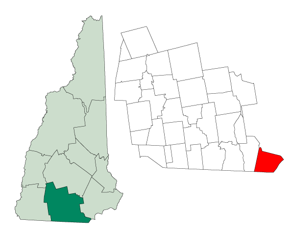 Locator map of Pelham
