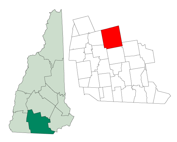 Locator map of Weare