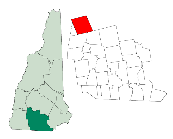 Locator map of Hillsborough
