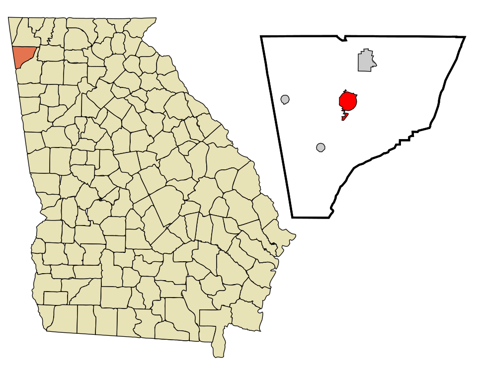 Locator map of Summerville
