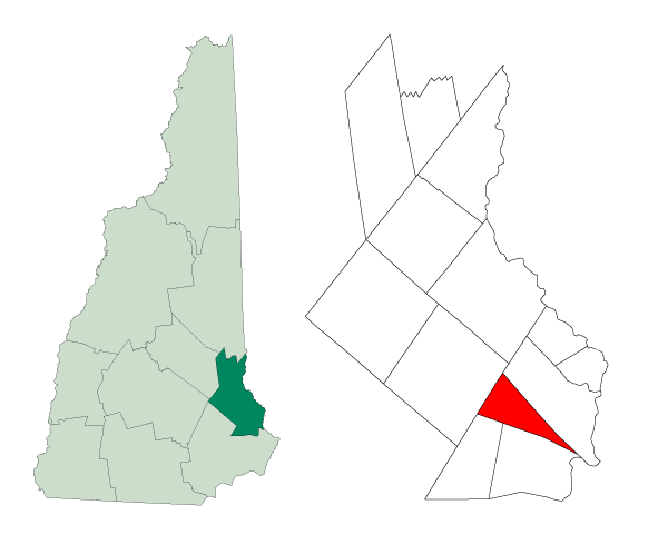 Locator map of Madbury