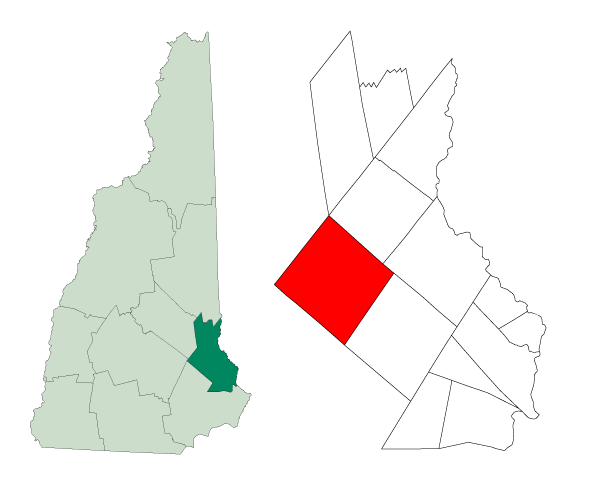 Locator map of Strafford