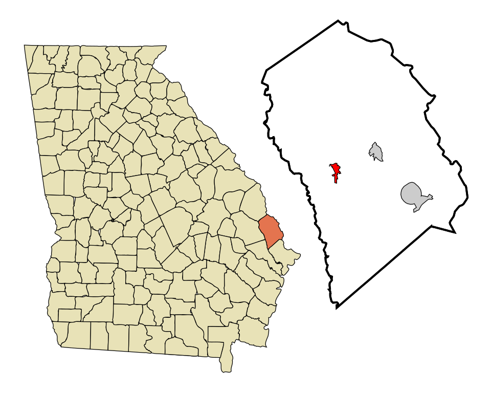 Locator map of Guyton