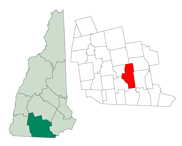 Locator map of Amherst