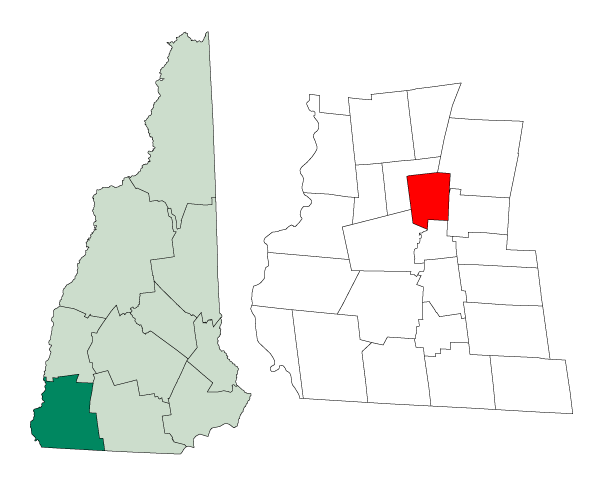 Locator map of Sullivan