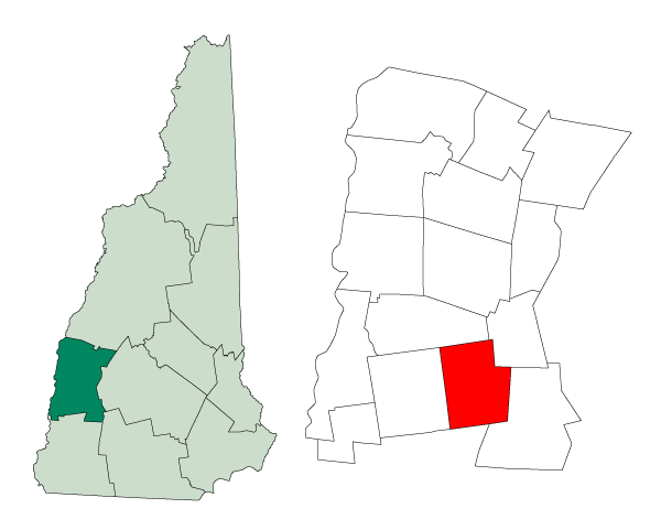 Locator map of Lempster
