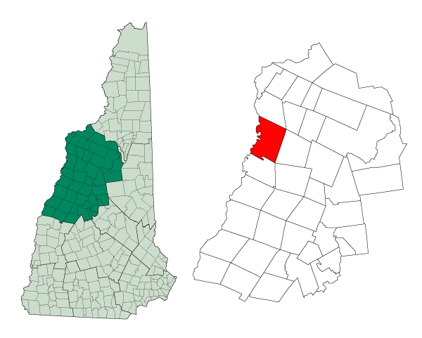 Locator map of Haverhill