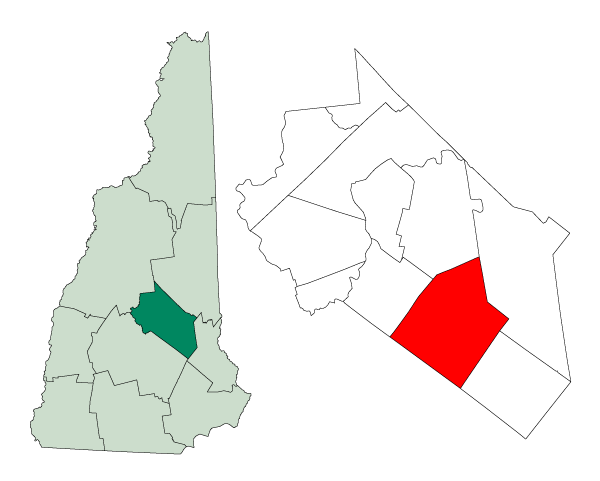 Map of Gilmanton