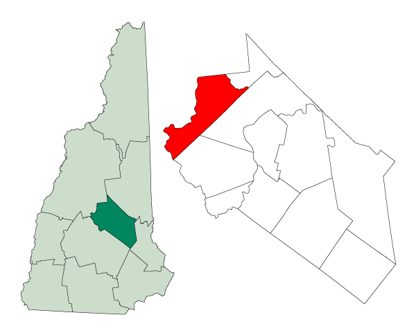 Locator map of New Hampton