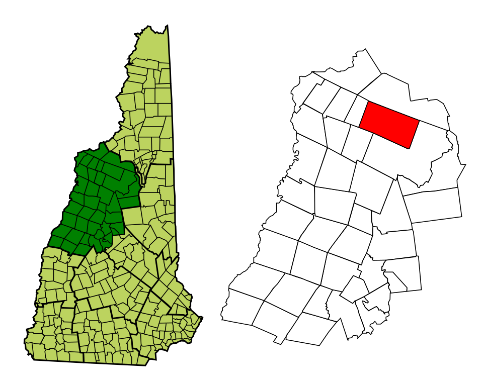 Locator map of Franconia
