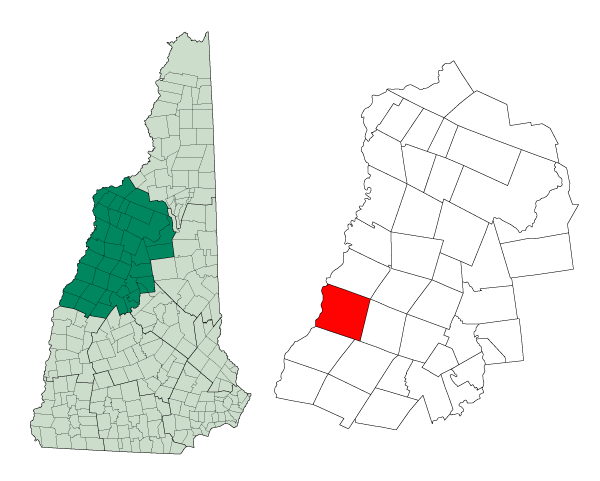 Locator map of Lyme