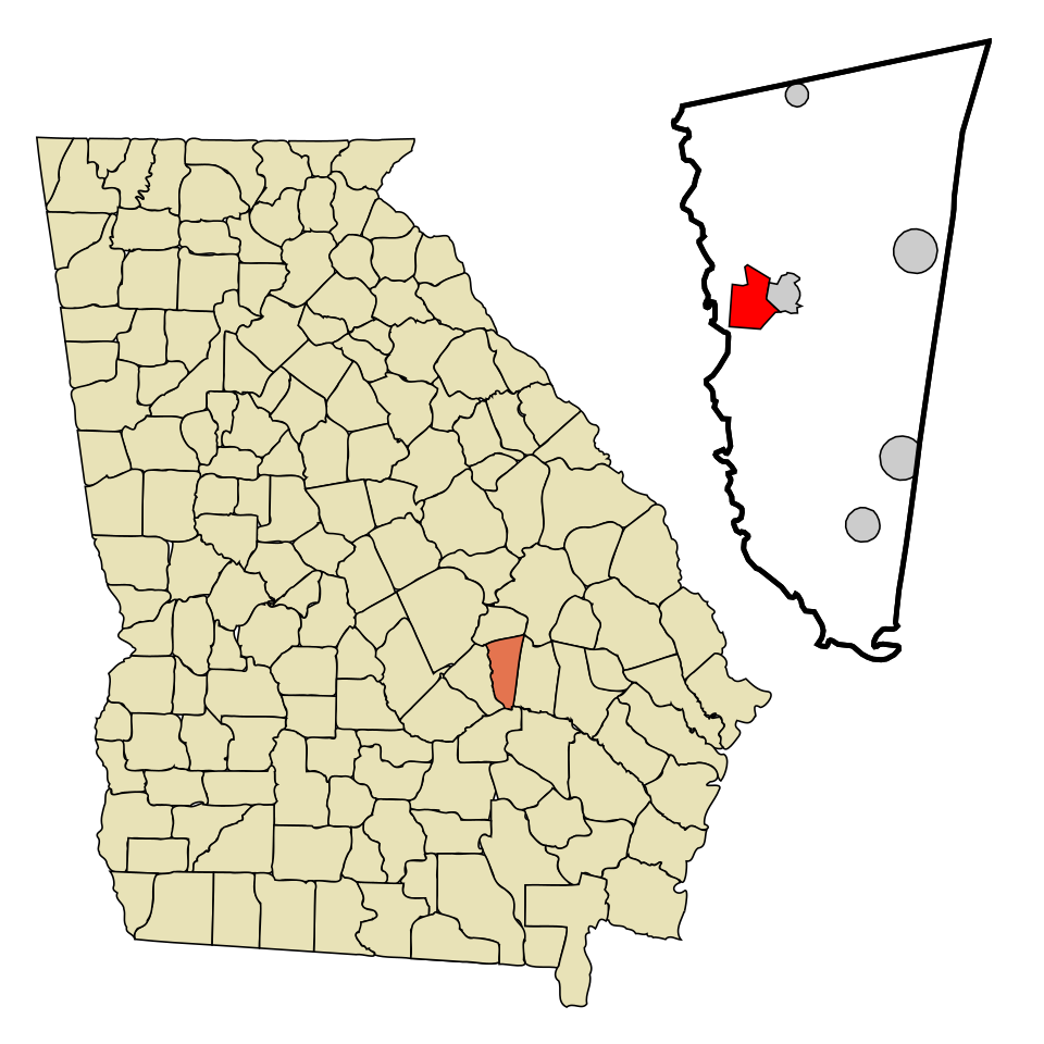 Locator map of Mount Vernon