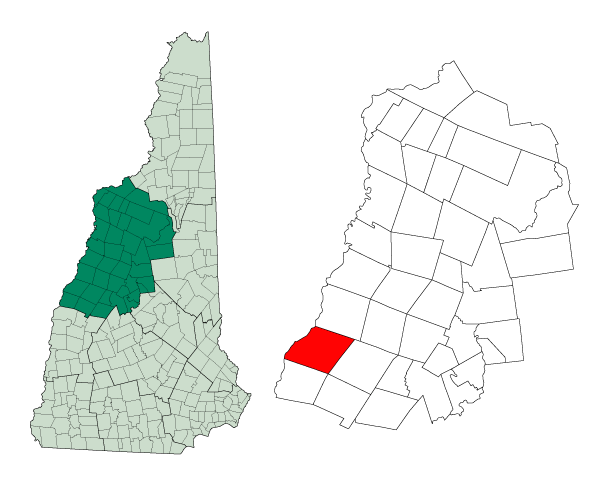 Locator map of Hanover