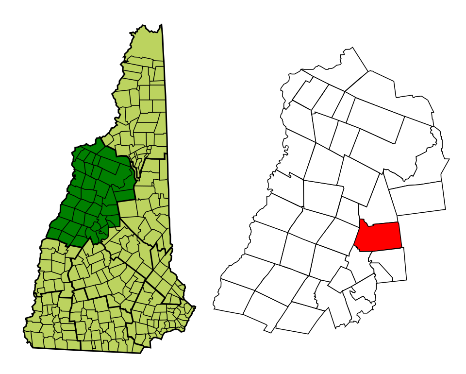 Locator map of Campton