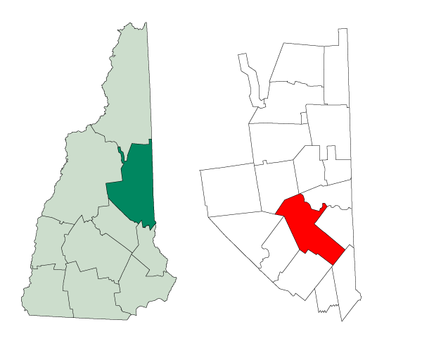 Locator map of Ossipee