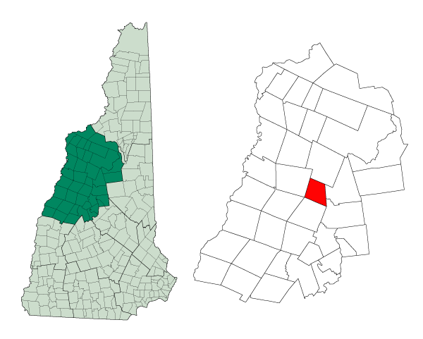 Locator map of Ellsworth