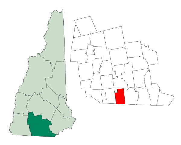 Locator map of Brookline