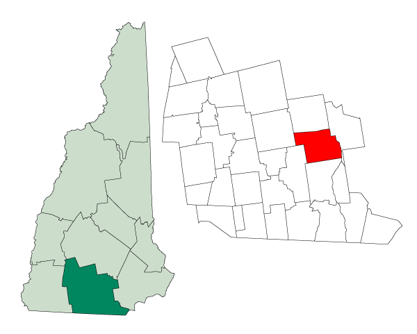 Locator map of Bedford