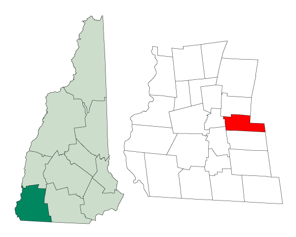 Locator map of Harrisville