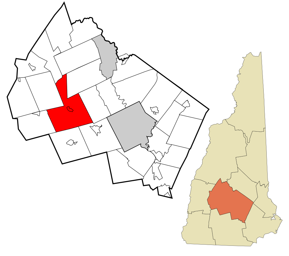 Map of Warner
