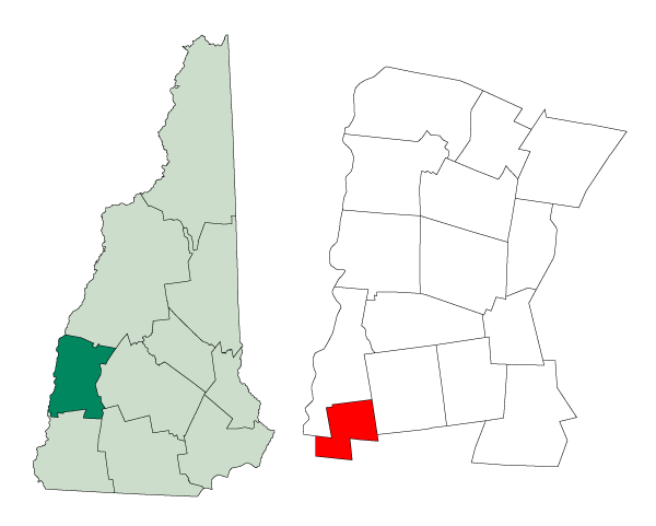 Locator map of Langdon
