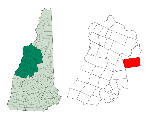 Locator map of Waterville Valley