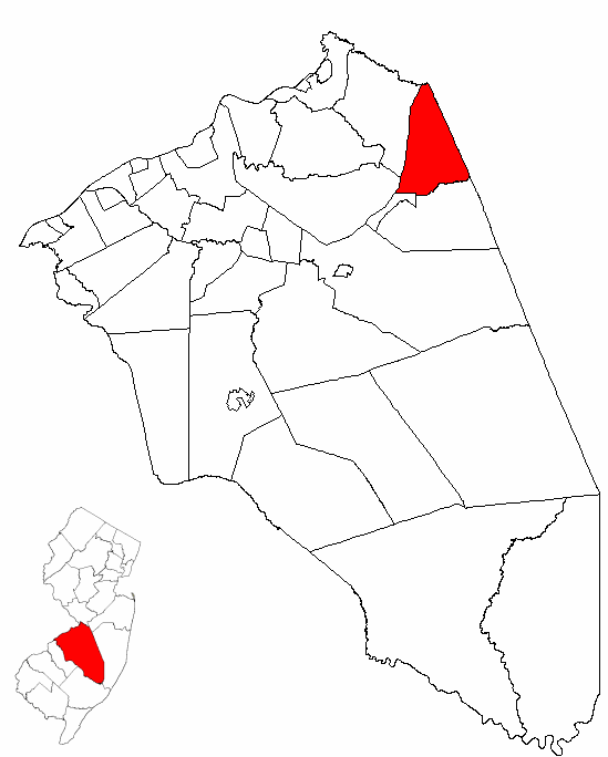 Locator map of North Hanover
