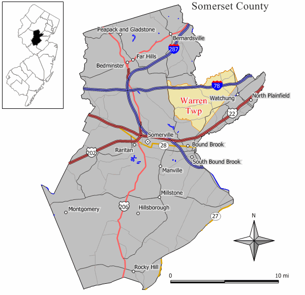 Map of Warren