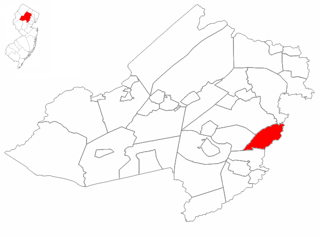Locator map of East Hanover