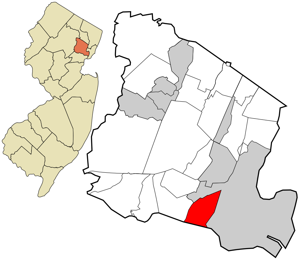 Locator map of Irvington