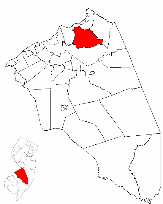 Locator map of Mansfield