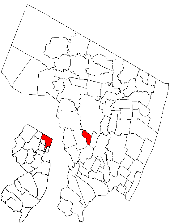 Locator map of Rochelle Park