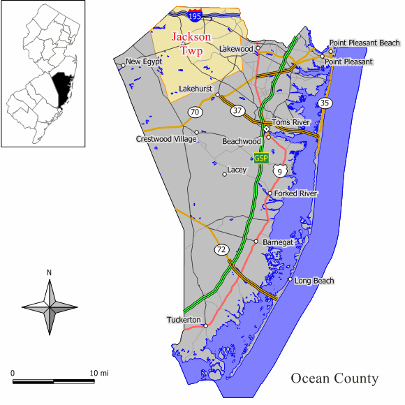 Map of Jackson