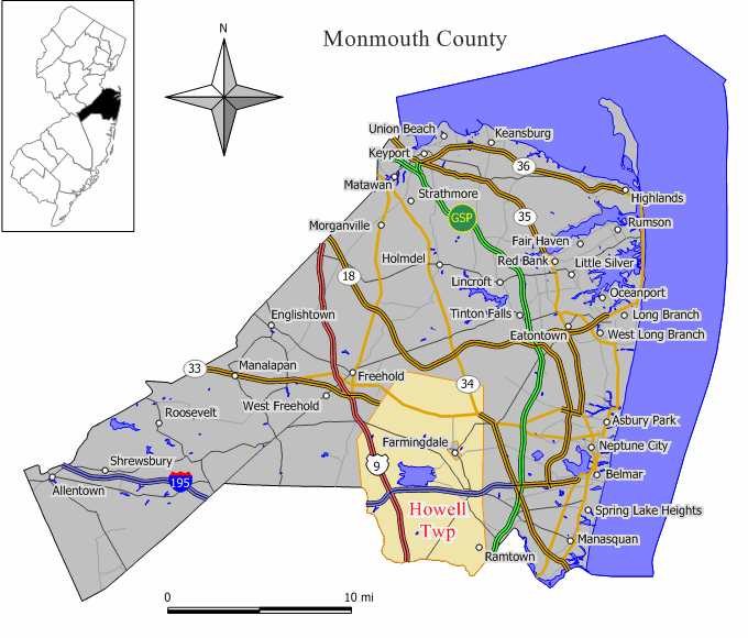 Locator map of Howell