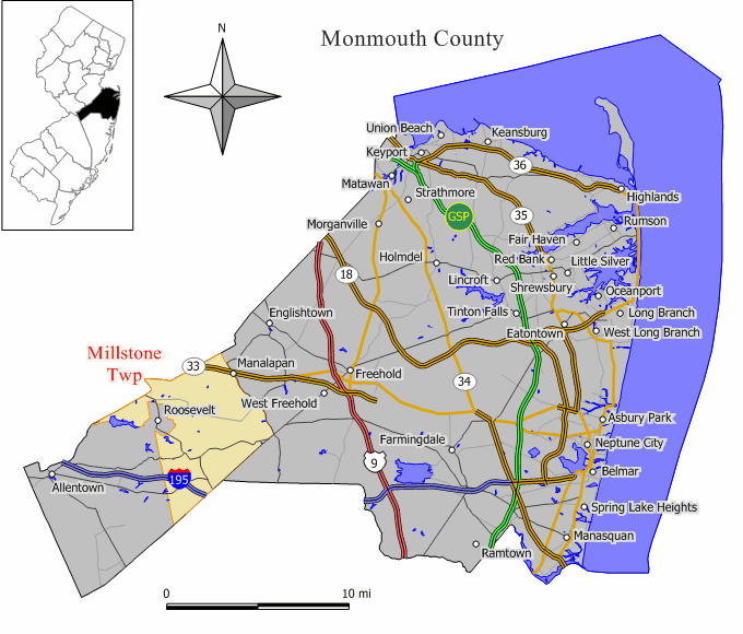 Locator map of Millstone