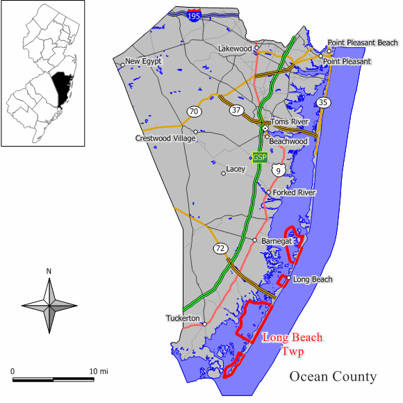Locator map of Long Beach